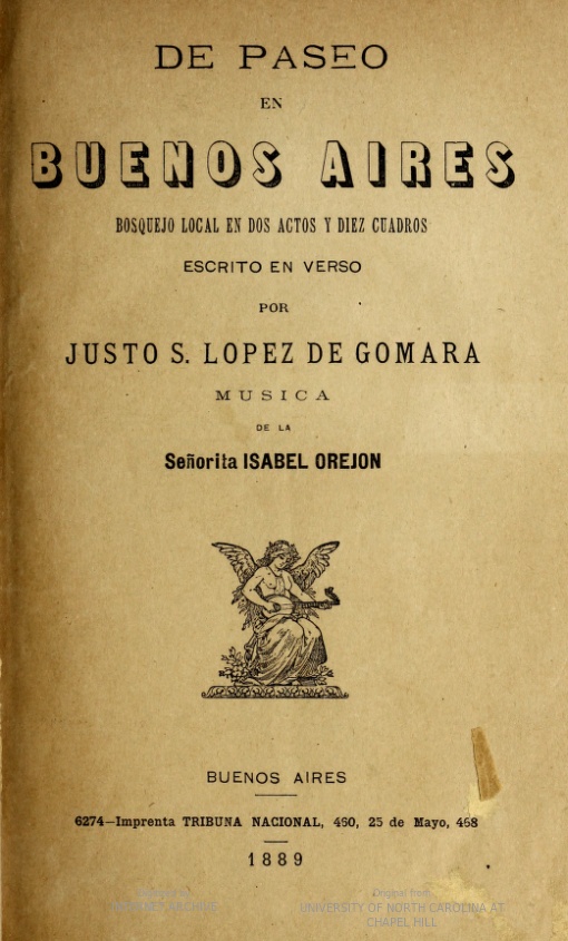 Title page of De paseo en Buenos Aires