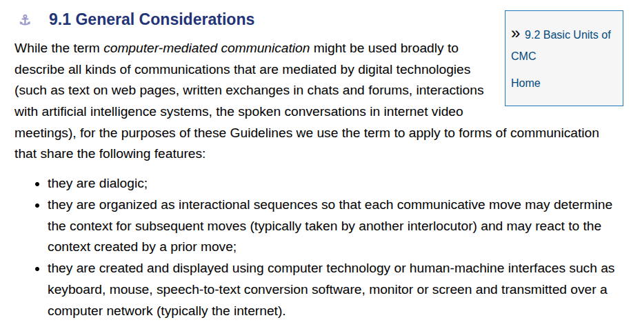 Screenshot CMC Chapter