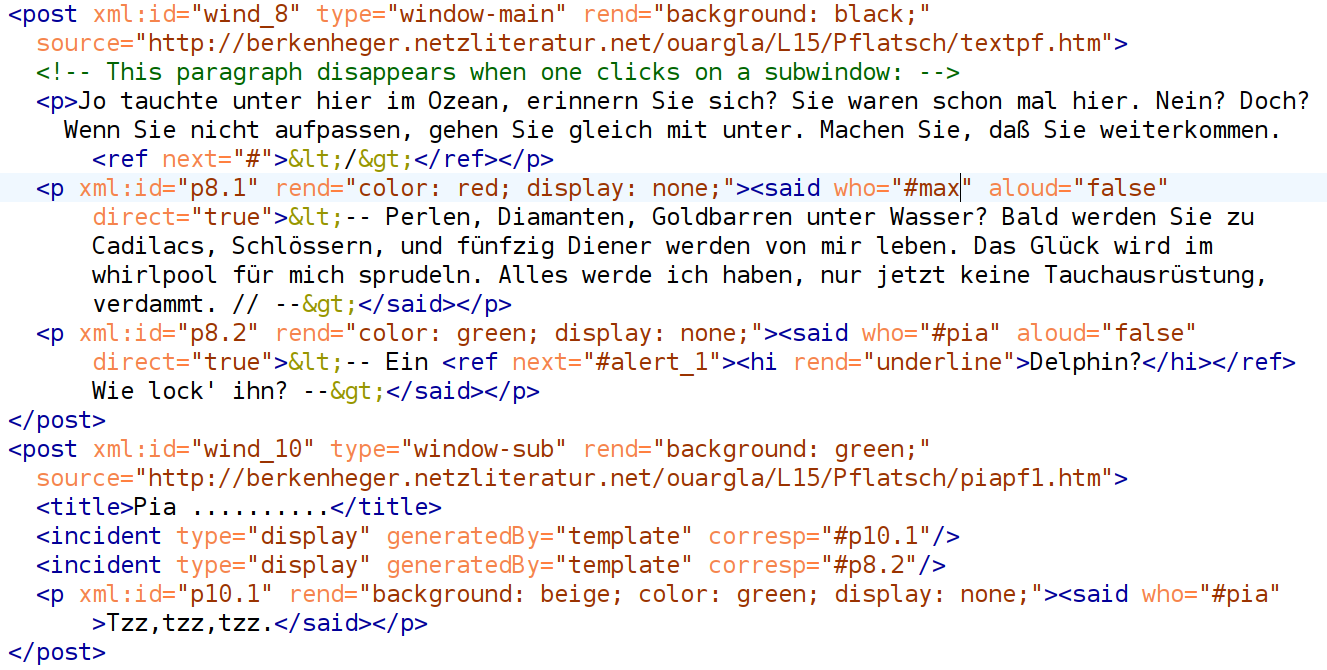 Encoding static scene