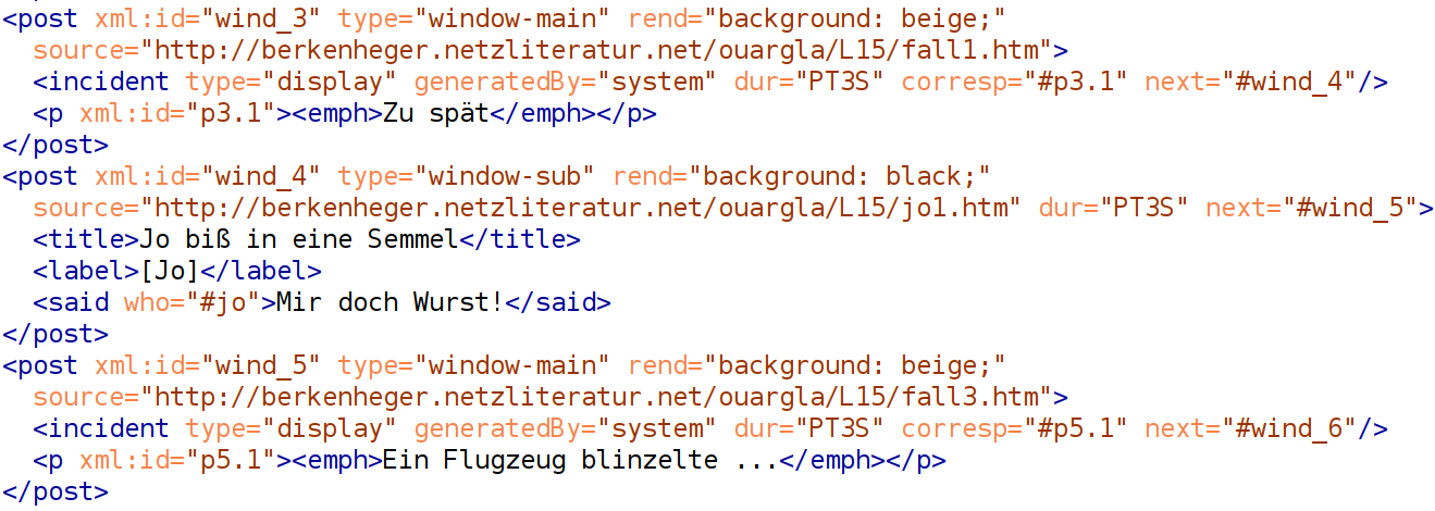 Encoding dynamic sequence