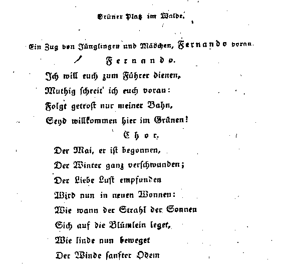 another page of the play Frühlingszauber